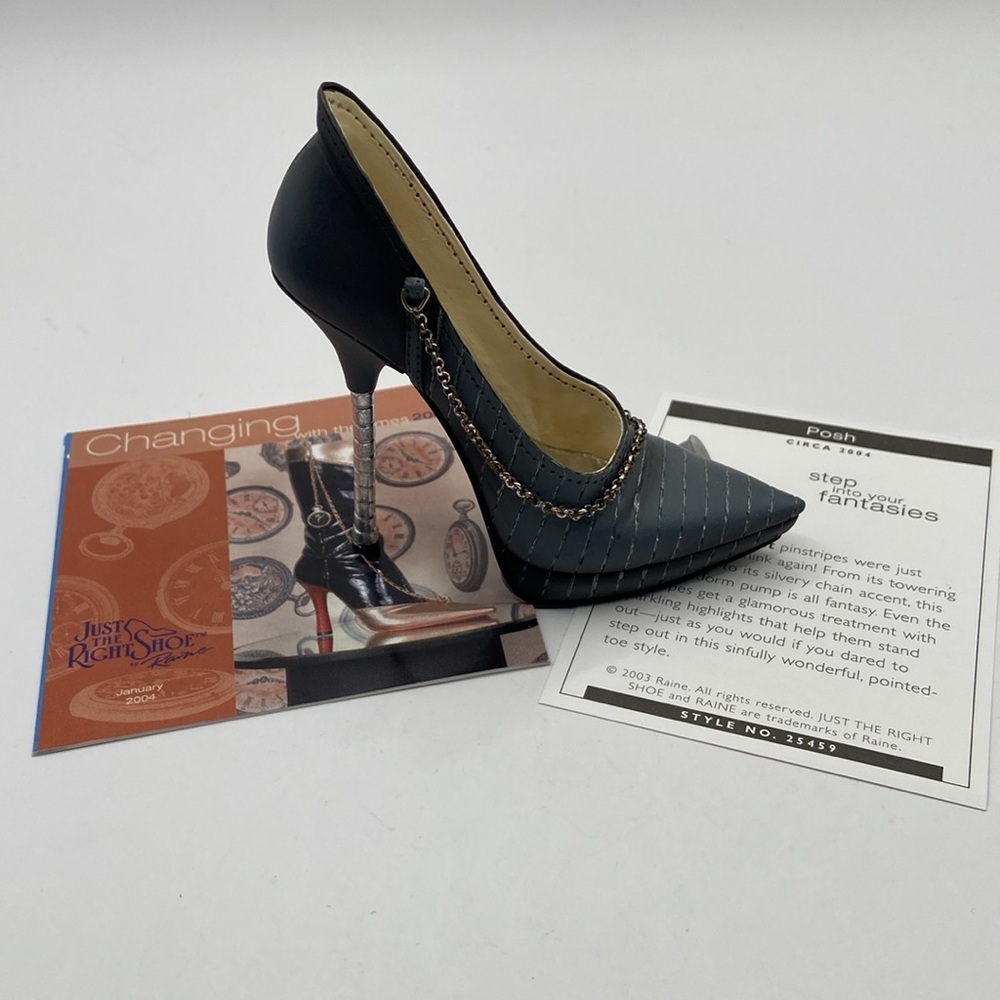 Just The Right Shoe Step Into Your Fantasies Gray Miniature Shoe by Raine - Picture 3 of 13